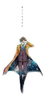 Anime Style Tenth Doctor Art Weird But Kind Of Awesome I Mostly Like The Galaxy Detail On His Coat Doctor Who Fan Art Doctor Who Art 10th Doctor