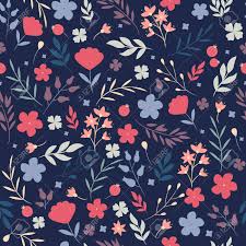 If you have any request for positions of dividing your image, please message us when placing an order. Floral Pattern Pretty Flowers On Dark Blue Background Printing Royalty Free Cliparts Vectors And Stock Illustration Image 123828027