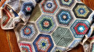 There are so many beautiful ideas for crochet hexagons, that i am sure we will just keep posting about learn to crochet a open stitch crochet hexagon blanket. Free Crochet Pattern Painted Hexagons Blanket Cypress Textiles