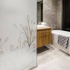 Sticker Paroi De Douche Branchage Design Paroi De Douche Douche En Verre Douche