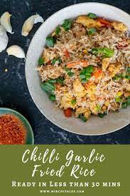 Chilli Garlic Fried Rice Simple Garlic Fried Rice Mirchi Tales Recipe Fried Rice Garlic Fried Rice Chicken Recipes