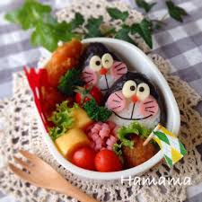 簡単お弁当 ドラえもんおにぎり キャラ弁 by haママ レシピ お弁当 ドラえもん お弁当 弁当