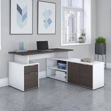 What is an l shaped computer desk? Bush Business Furniture Jamestown 60w L Shaped Desk With Drawers