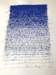 Christophe Badani 2017 Calligraphic Abstraction Gouache On Paper 50x70 Cm In 2020 Calligraphy Art Writing Art Text Art