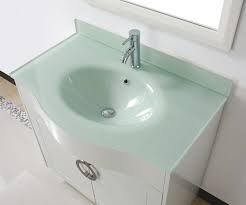 Bathroom vanity tops design options. 20 Bathrooms With Glass Countertop Designs Glass Bathroom Glass Countertops Glass Sink