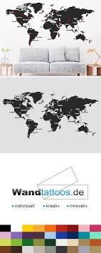 Wandtattoo Weltkarte Mit Pins Als Idee Zur Individuellen Wandgestaltung Einfach Lieblingsfarbe Und Grosse Au Wandtattoo Weltkarte Weltkarte Mit Pins Wandtattoo