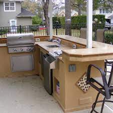 We know that keeping your outdoor furniture looking nice can be challenging. L Shaped Outdoor Kitchen Houzz