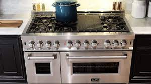 Zline 48 Video Video Modern Kitchen Stoves Gas Stoves Kitchen Coastal Kitchen Decor