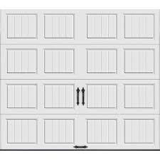 Clopay Gallery Collection 9 Ft X 7 Ft 6 5 R Value Insulated Solid White Garage Door