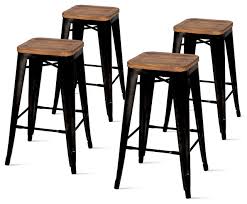 Looking for a good deal on counter stool? Metropolis Backless Counter Stool With Wood Seat Industrial Bar Stools And Counter Stools By New Pacific Direct Inc Houzz