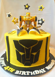 We had a full sheet ice cream cake and was told by baskin robbins it was too crowded and they left out bumblebee. Bumble Bee Transformer Cake By Cupcakes For Your Cupcake Sydney Transformers Birthday Cake Transformer Birthday Transformers Cake