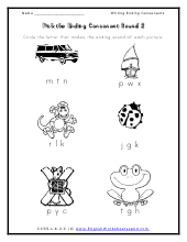 Learn with flashcards, games and more — for free. Writing Beginning And Ending Consonants Worksheets