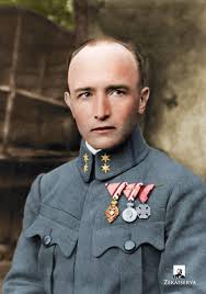 Portrait of Austrian Writer Robert Musil, circa 1918 : r/Colorization