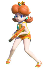 Daisy Render From Mario Tennis Aces Illustration Artwork Gaming Videogames Characterdesign Princess Peach Mario Kart Princess Daisy Super Mario Princess