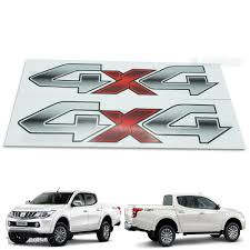 Check spelling or type a new query. Sticker Logo 4x4 Gray Off Road Decal Fit Mitsubushi L200 Triton 2015 16 17 Truck Ebay