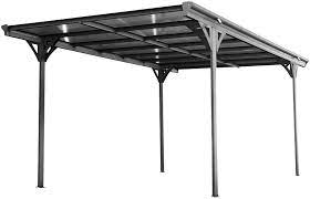 These diy carport kits are perfect for beginners looking for a foolproof method. Westmann Helsinki Aluminium Flat Roof Carport Anthracite With Gutter Amazon De Garten