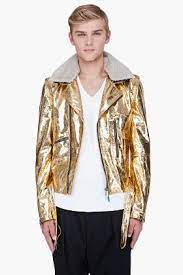 I Just Fell In Love With A Leather Jacket Leather Jacket Best Leather Jackets Metallic Gold Leather