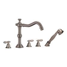Maybe you would like to learn more about one of these? American Imaginations Brushed Nickel 3 Handle Wall Mount Bathtub Faucet With Hand Shower 2 68 In Ai 29341 Rona