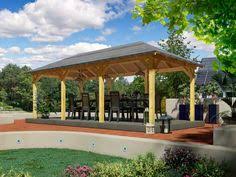 Karibu Pavillon Chur 2 Mit Massivholzpfosten Kesseldruckimpragniert Rechteckig Lidl De Holz Pavillon Pavillon Schwimmbad Bauen