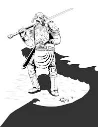 I drew this ages ago. Jake Lagory Illustration A Coloring Page Of My Skyrim Character Based On A