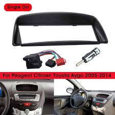 1 Din Car Stereo Radio Fascia Panel Plate Trim Frame Cover For Citroen C1 For Toyota Aygo For Peugeot 107 Fascias Aliexpress