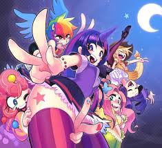 Fluttershy y rainbow se llevan bien y son amigas de la infancia, pero la gran timidez de fluttershy llega a desesperar a rainbow. Twilight Sparkle Fluttershy Rainbow Dash Rarity Pinkie Pie And 1 More My Little Pony And 1 More Drawn By Gashi Gashi Danbooru