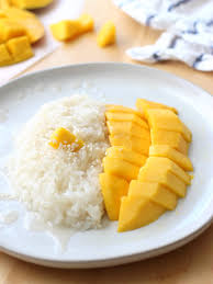 Thai Mango Sweet Sticky Rice Recipe Sweet Sticky Rice Asian Desserts Mango Sticky Rice
