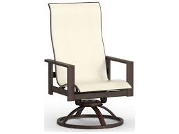 Our outdoor patio furniture collections reflect a variety of styles including deep seating, dining and café. Homecrest Elements Sling Aluminum High Back Swivel Rocker Dining Arm Chair Hc51900