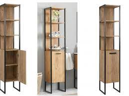 We're an online magazine dedicated to covering the best in international product design. Modern Industrial Tall Bathroom Cabinet Shelving Tallboy Unit Oak Black Metal Frame Loft Style Impact Furniture