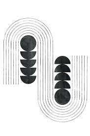 Black Shapes And Curved Lines Canvas Art Print By Whales Way Icanvas In 2021 Black And White Art Drawing Canvas Art Wall Decor Art
