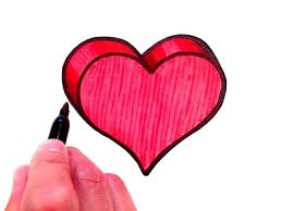 Free coloring pages of hearts that you can print and download. How To Draw A 3d Heart Youtube