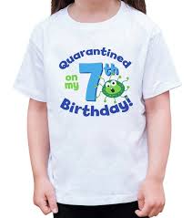 Funny Germ Seventh Birthday Quarantine Shirt Quarantined On Etsy