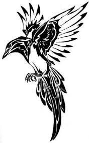 Cowgirl and cowboy silhouette, chromosomes in a animal cell. 15 Awesome Tribal Bird Tattoo Only Tribal