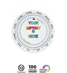 Weekly Swivel Calculator Custom Calendar Imprinting Swivel