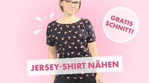 Weitere ideen zu schnittmuster kostenlos, kostenlose schnittmuster, schnittmuster. Nahanleitung Jersey T Shirt In 10 Minuten Mit Overlock Oder Nahmaschine Kostenloses Schnittmuster Youtube