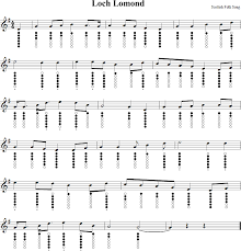 Loch Lomond Sheet Music For Tin Whistle Tin Whistle Tin Whistles Flute Music