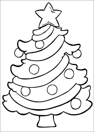 Arbol De Navidad Para Colorear Para Niños