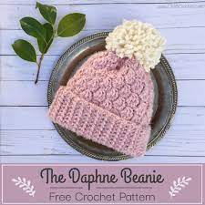 The Daphne Beanie A Free Chunky Crochet Beanie Pattern Bulky Yarn Crochet Crochet Hats Free Pattern Chunky Crochet