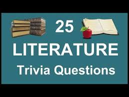 If you paid attention in history class, you might have a shot at a few of these answers. 25 Literature Trivia Questions Trivia Questions Answers Youtube