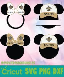 Freesvg.org offers free vector images in svg format with creative commons 0 license (public domain). New Orleans Saints Nfl Mickey Monogram Svg Png Dxf Movie Design Bundles