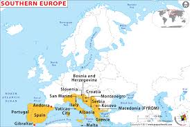 European passport holders from 36 countries can now apply for a chinese visa without an invitation letter updated: Southern Europe Map Southern Europe Countries