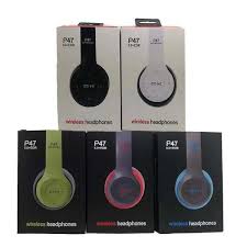₹3,990 save ₹2,191 (55%) these headphones come with bluetooth v4.1 for wireless pairing. Buy P47 Wireless Bluetooth Headphones In Pakistan Shopse Pk
