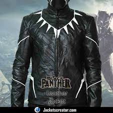 Chadwick Boseman Leather Black Panther Jacket Jackets Creator Jackets Leather Jacket Black