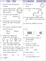 Mental Math Grade 3 Day 33 Mental Math Math Pages Kids Math Worksheets Mental Math