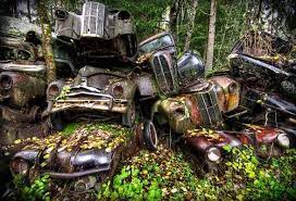 Stacked Cars Abandoned Cars Old Cars Rusty Cars