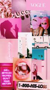 Pink Aesthetic Collage Wallpaper Pink Tumblr Aesthetic Pink Wallpaper Iphone Iphone Wallpaper Girly