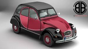 Citroen 2cv6 Charleston 3d Model 3d Model Small Cars Car
