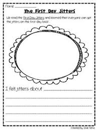 First Day Jitters Response Page First Day Jitters First Day Of School Activities Beginning Of School
