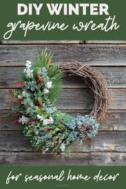 A wide variety of seasonal home decor options are available to you, such as material, use, and occasion. Winter Grapevine Wreath Diy Winter Wreath For Seasonal Home Decor