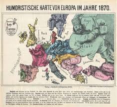 Boundary between europe and asia (green shade).png. Humoristische Karte Von Europa Im Jahre 1870 Geographicus Rare Antique Maps